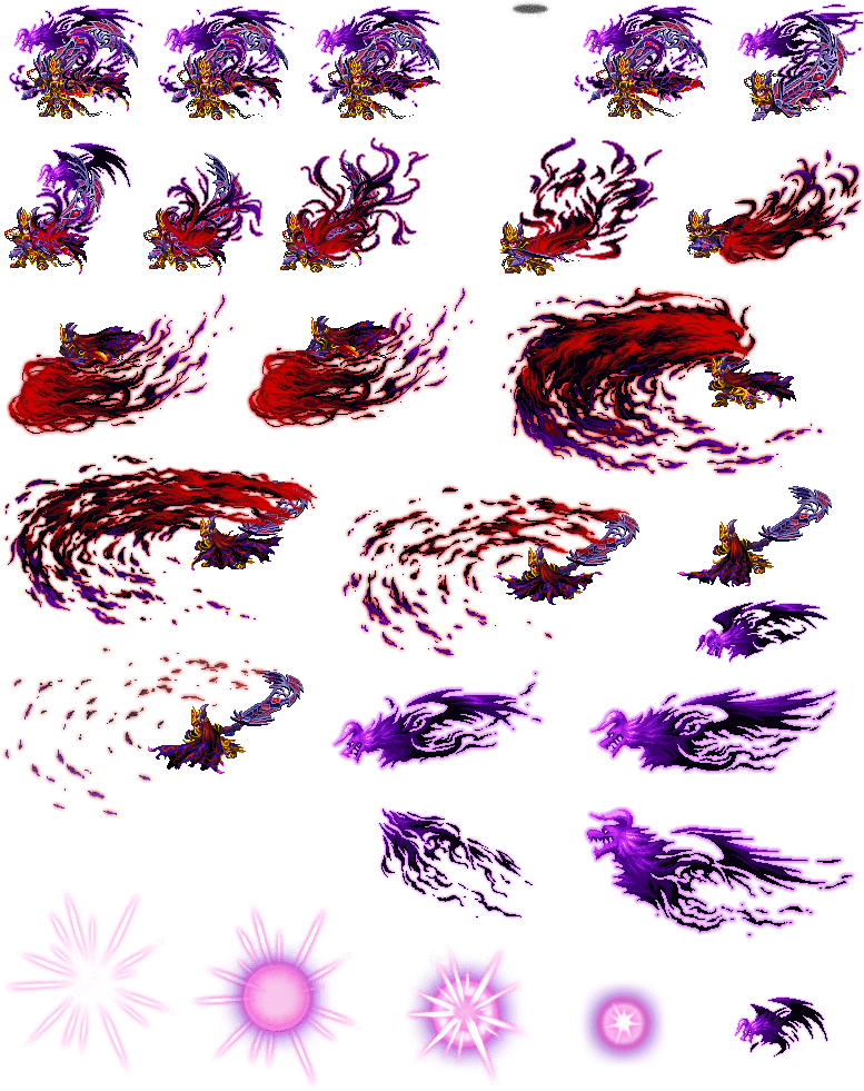 Brave Frontier Fire Sprite Sheets - Art Clipart - Large Size Png Image ...