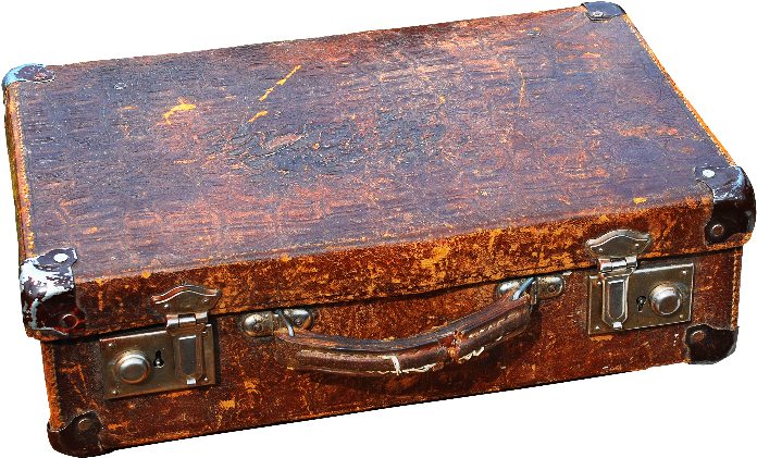 Download Vintage Leather Suitcase Png Object Vintage Png Transparent