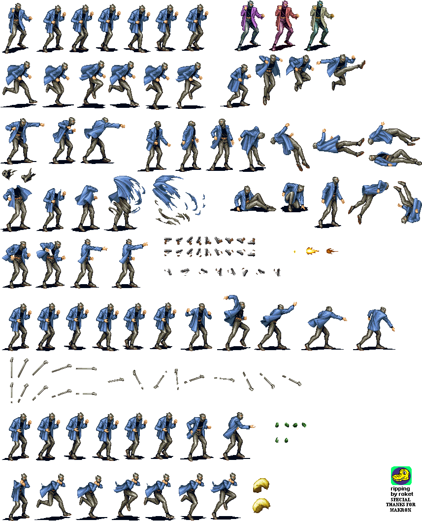 Click For Full Sized Image Cat Burglar - Union Soldier Sprite Sheet ...