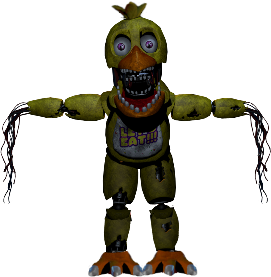 Download Fnaf Image - Fnaf Withered Nightmare Chica Clipart Png ...