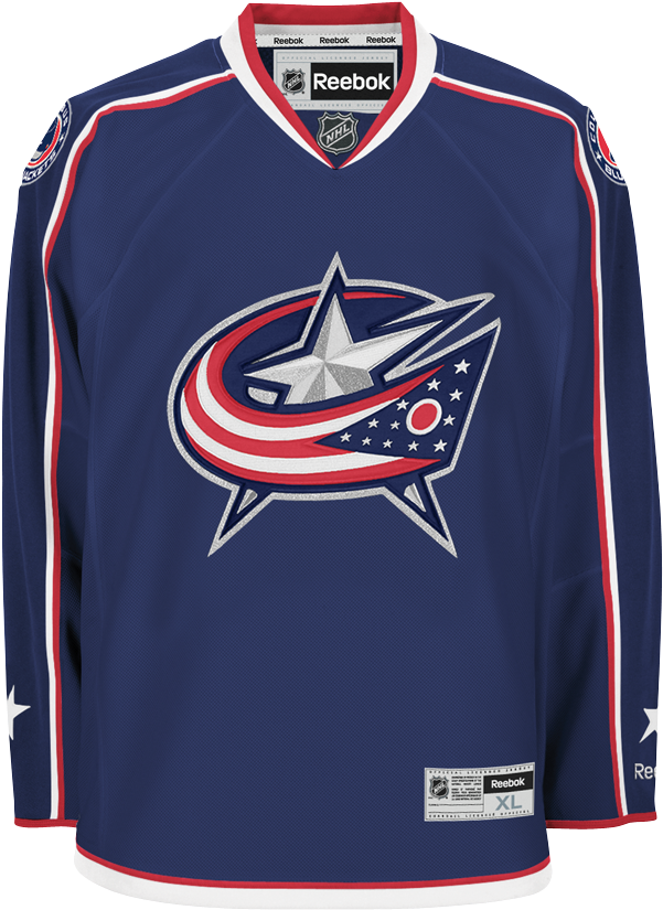 Blue Jackets Foligno Jersey , Png Download - Columbus Blue Jackets ...