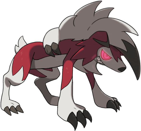 Quadruped Lycanroc Midnight - Pokemon Wolf Clipart - Large Size Png ...