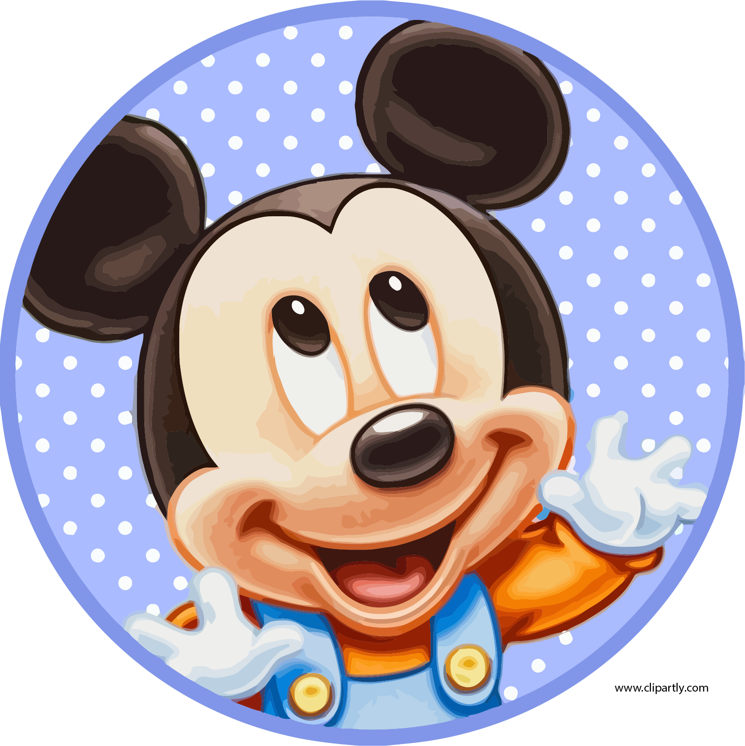 Download Pale Blue Mickey Clipart Png - Mickey Mouse Bebe Transparent