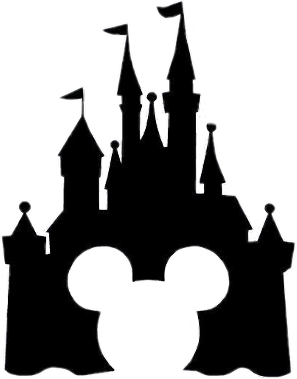 Disney Sticker Beauty And The Beast Castle Silhouette Clipart Large Size Png Image Pikpng