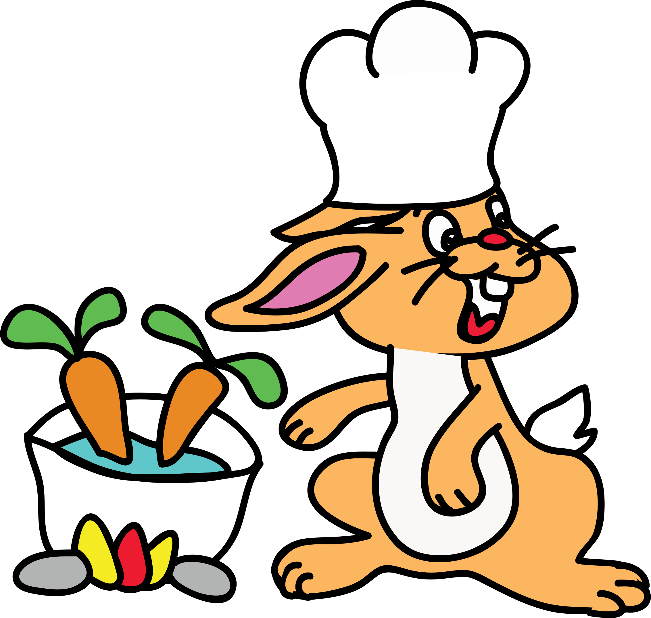 This Free Icons Png Design Of Chef Rabbit Clipart (2265x2149), Png Download