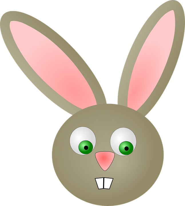 Download Easter Bunny Head Png Rabbit Head Clip Art Transparent Png