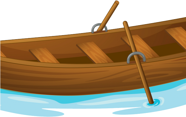 Canoe Paddle Clipart Skiff - Row Boat Clipart - Png Download - Large ...