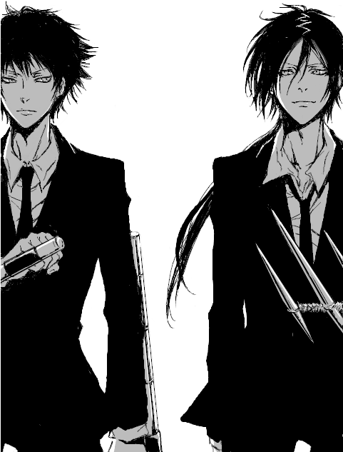 Anime Image Hibari Kyoya And Rokudo Mukuro Clipart Large Size Png Image Pikpng