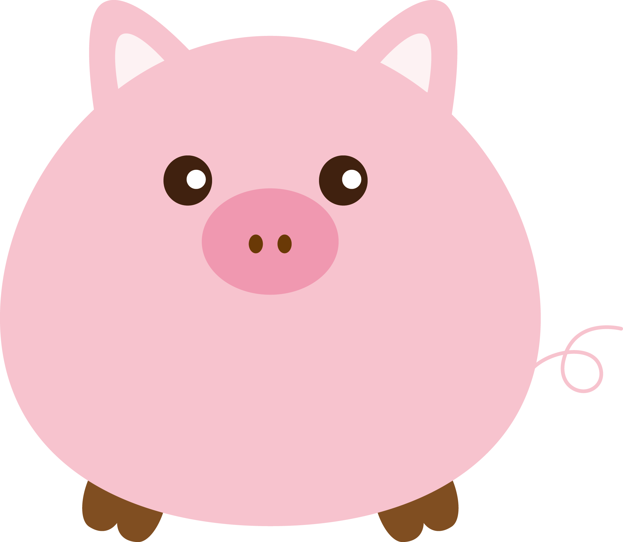 Vector Domestic Pig Hq Image Free Png Clipart Transparent Png - Large ...