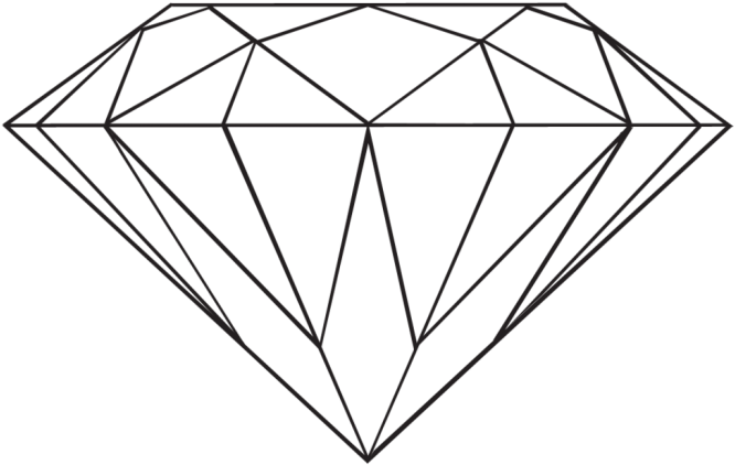 Diamond Drawing Png - Clip Art Diamond Transparent Png - Large Size Png 