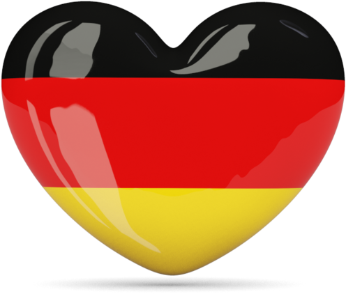 Download Germany Flag Heart Icon - German Heart Clipart Png Download ...