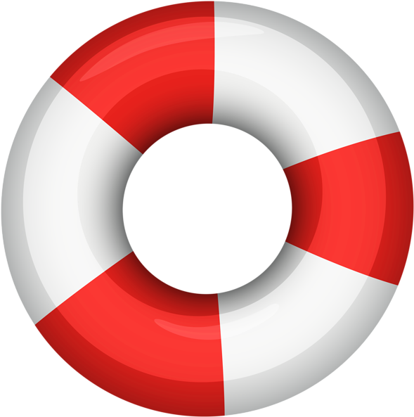 Red Ring Png - Transparent Background Life Preserver Clip Art - Large ...