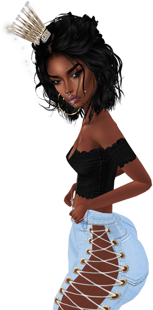 Download Imvu Sticker - Girl Clipart Png Download - PikPng