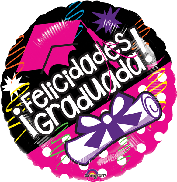 Globo Felicidades Graduada Clipart (600x600), Png Download