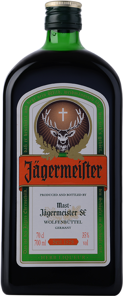 Download Jägermeister Liqueur 70cl - Jagermeister 1 Liter Clipart Png