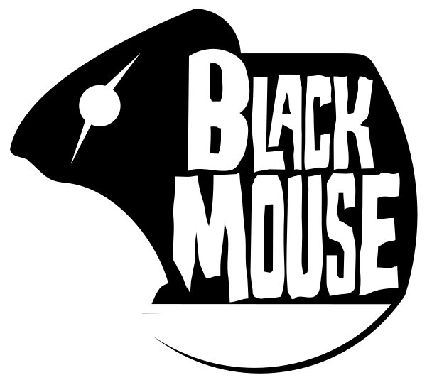 Black Mouse - Illustration Clipart (601x535), Png Download