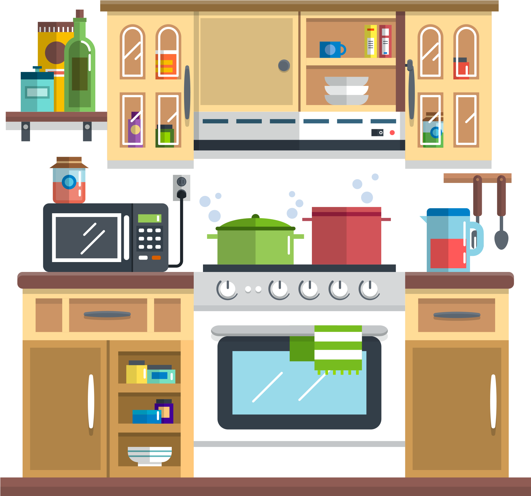529 5295339 Kitchen Vector Kitchen Of The House Clipart Png 