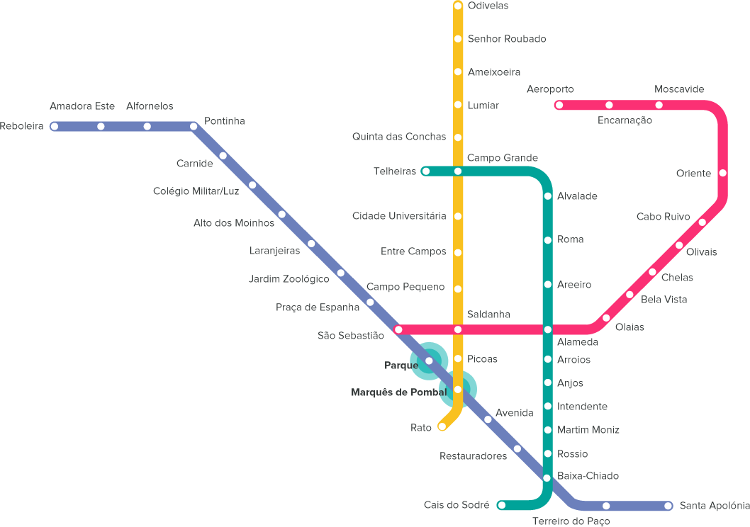 Карта метро португалии