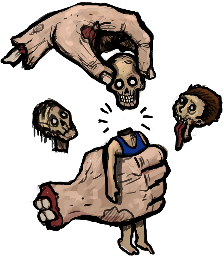 Customizable Zombies - Illustration Clipart - Large Size Png Image - PikPng