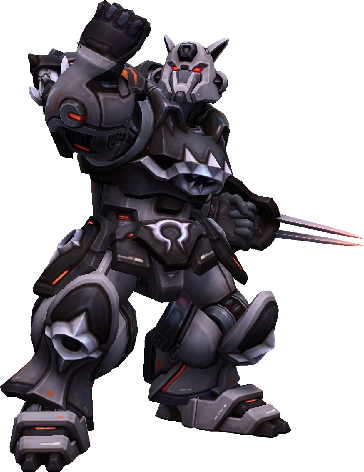 Rehgar Mecha Deaths Head Skin Clipart - Large Size Png Image - PikPng