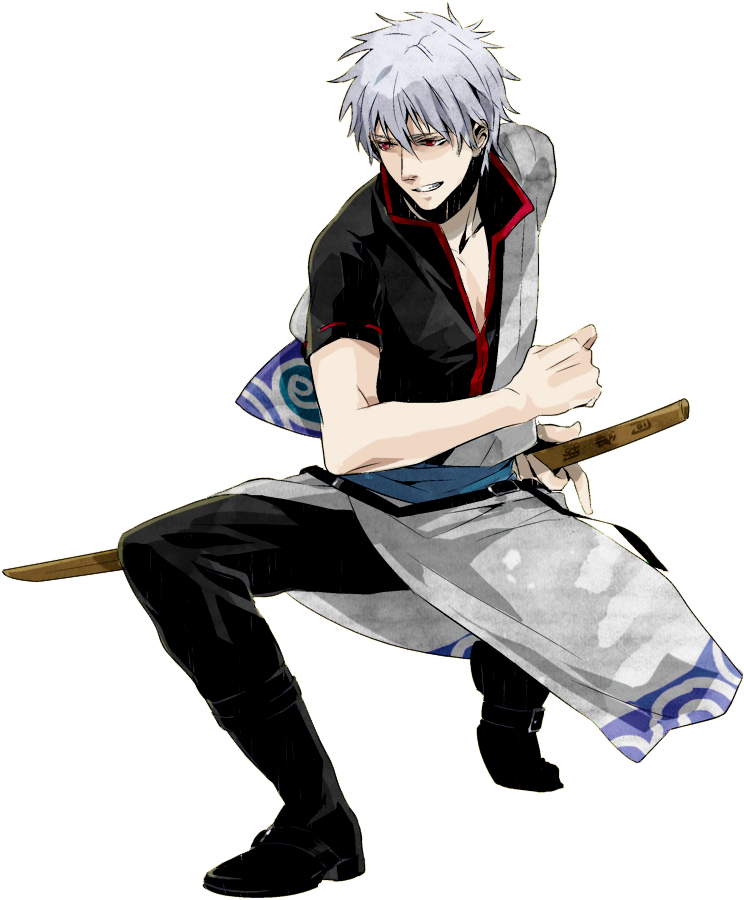 Download Can You Make Me Sakata Gintoki - Gintoki Render Clipart Png