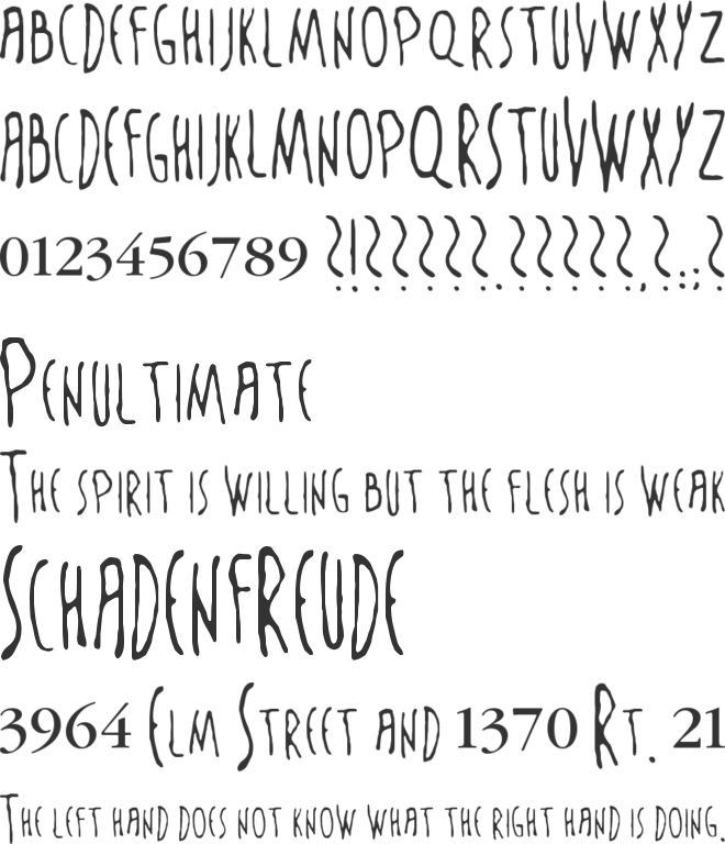 The Sixth Sense Font Preview - Font Clipart - Large Size Png Image - PikPng