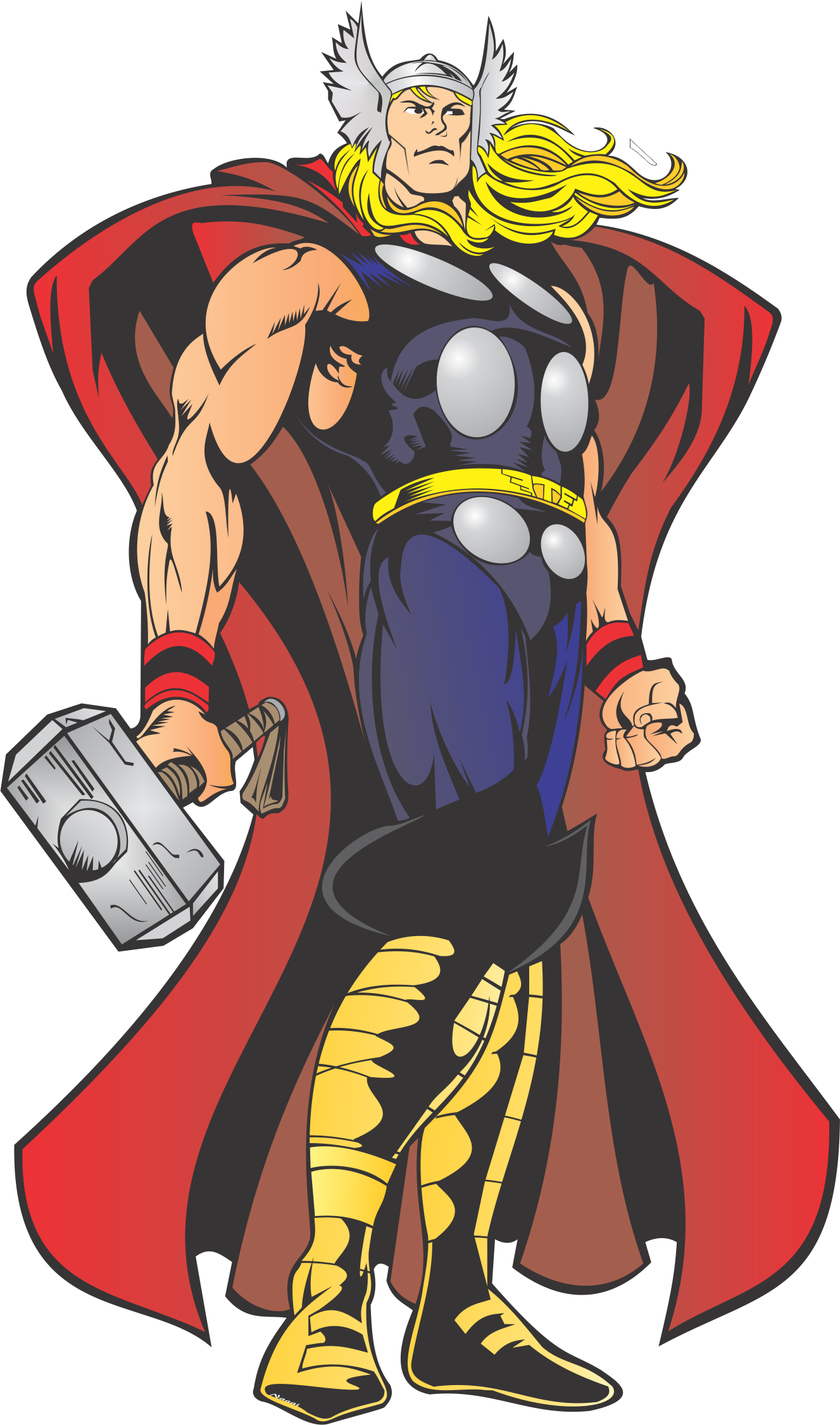 Thor - Cartoon Clipart - Large Size Png Image - PikPng