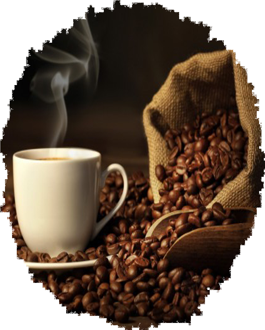 Coffee - فنجان قهوة مع بن Clipart (900x1200), Png Download