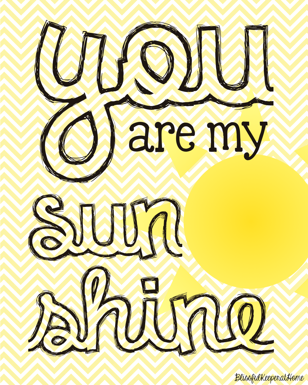 Download Free You Are My Sunshine Printable You Are My Sunshine