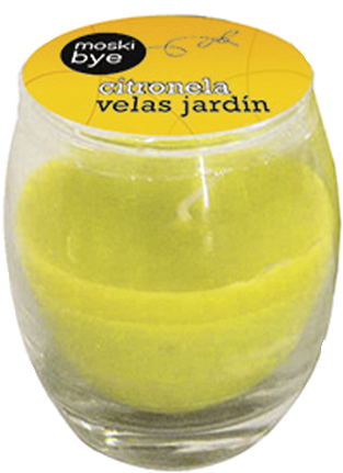 Velas Vaso Cristal Con Citronela Antimosquitos - Velas Citronela Png Clipart (600x600), Png Download