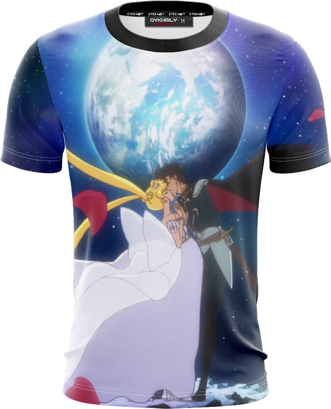 Download Sailor Moon And Tuxedo Mask 3d T Shirt Fullprinted - Kith