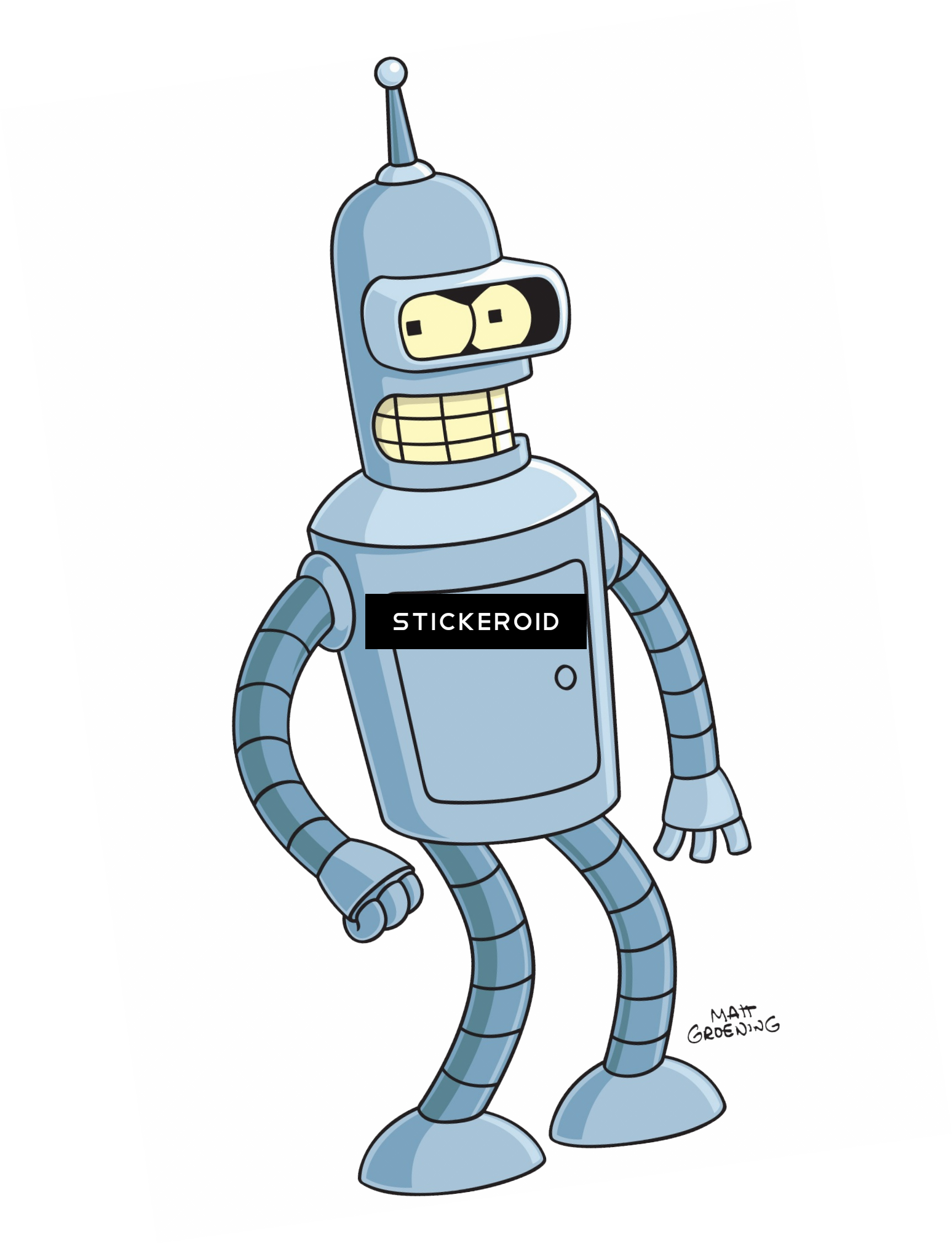 Download Futurama Bender Happy , Png Download - Futurama Bender Png ...