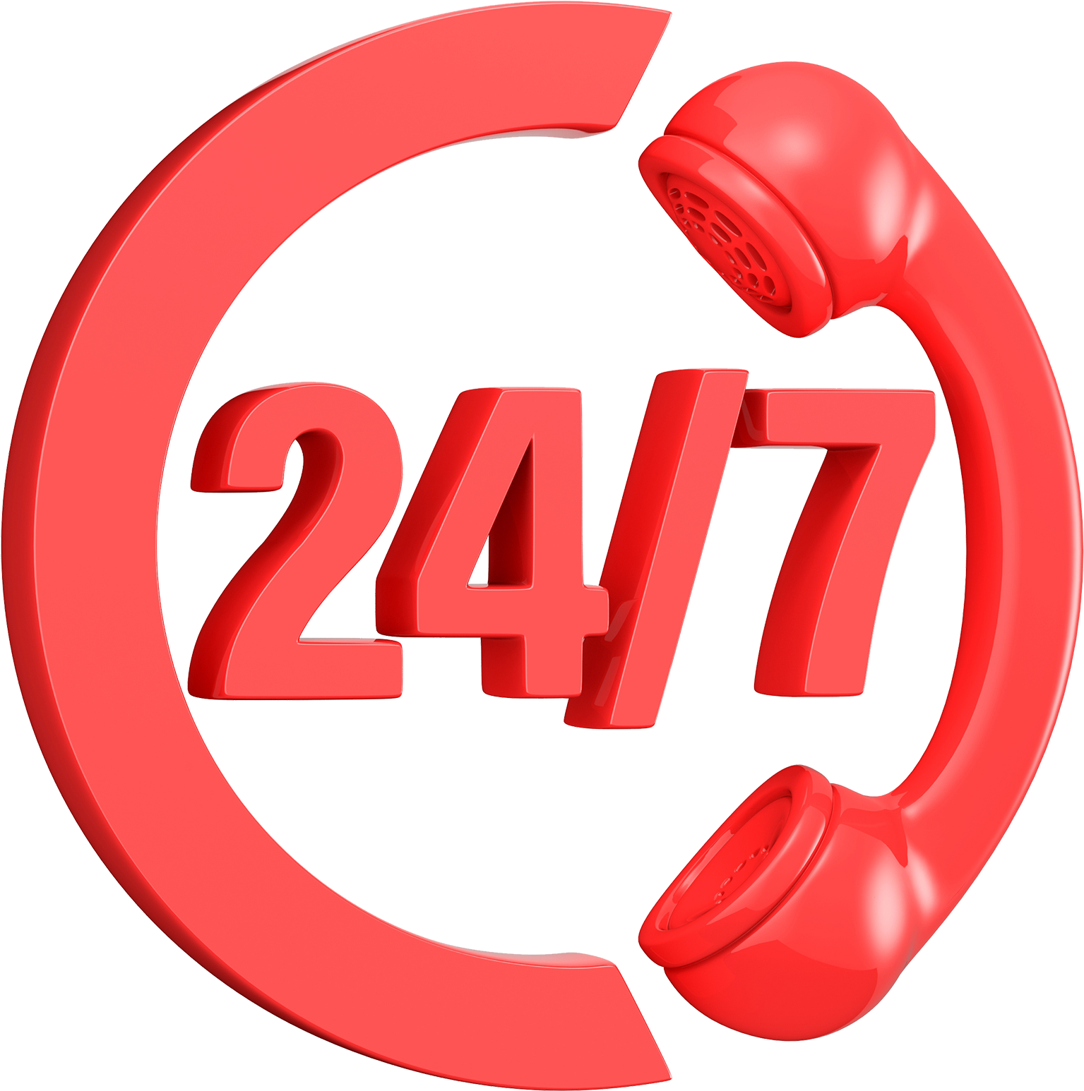 24/7 Emergency Service - Plumbing Services Transparent Clipart - Large Size  Png Image - PikPng