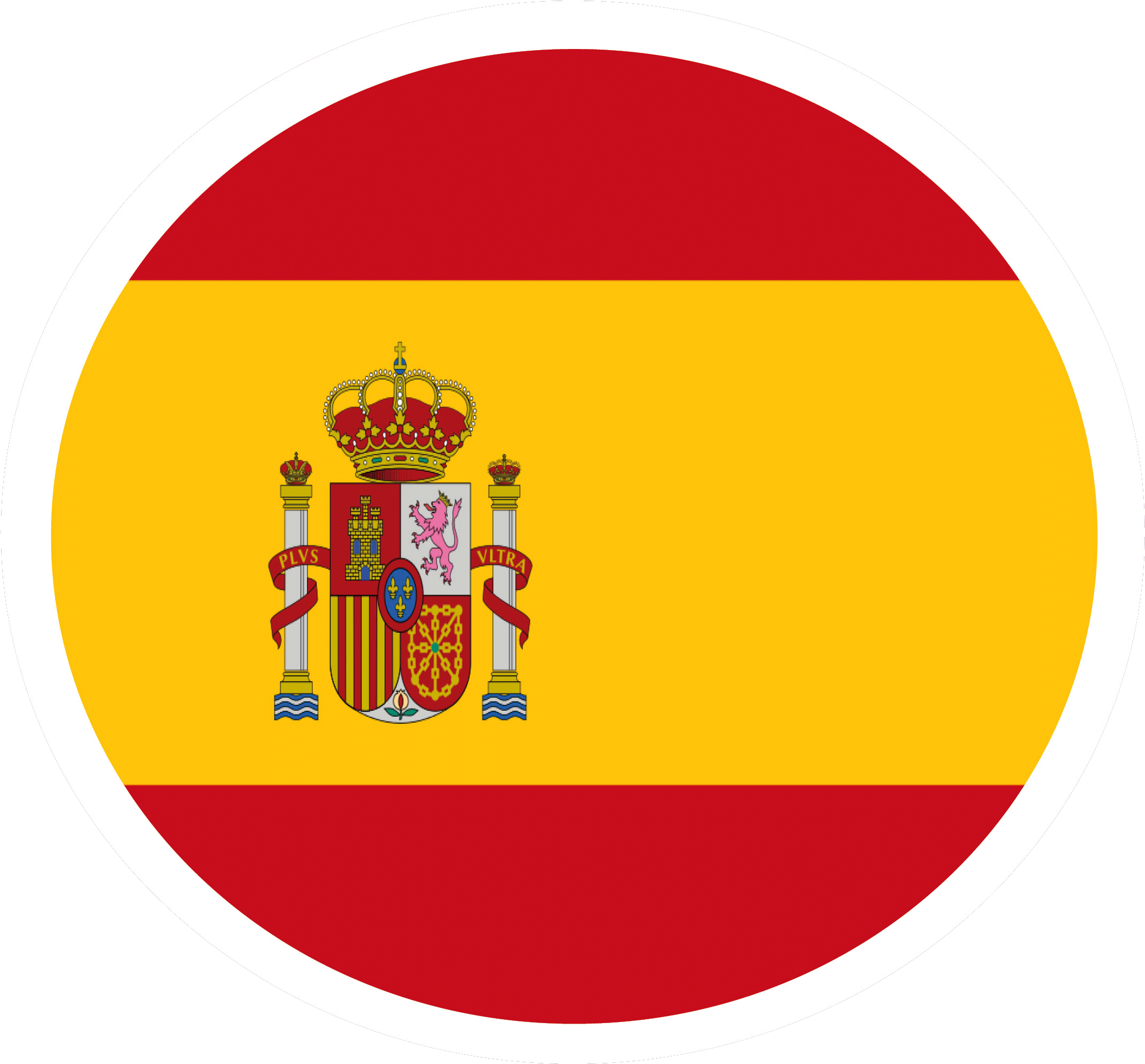 Download Round Spain Flag Icon Clipart Png Download - PikPng