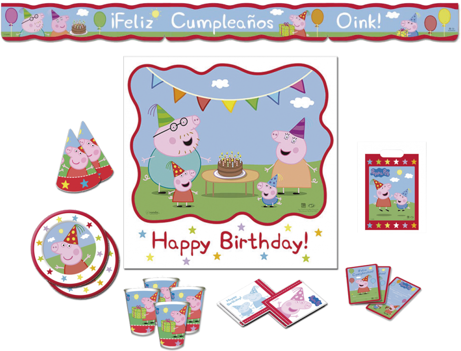 Fiesta Peppa Pig Clipart - Large Size Png Image - PikPng