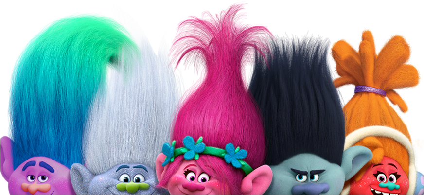 Download Troll Sticker - Trolls Hair Cotton Candy Labels Clipart Png ...
