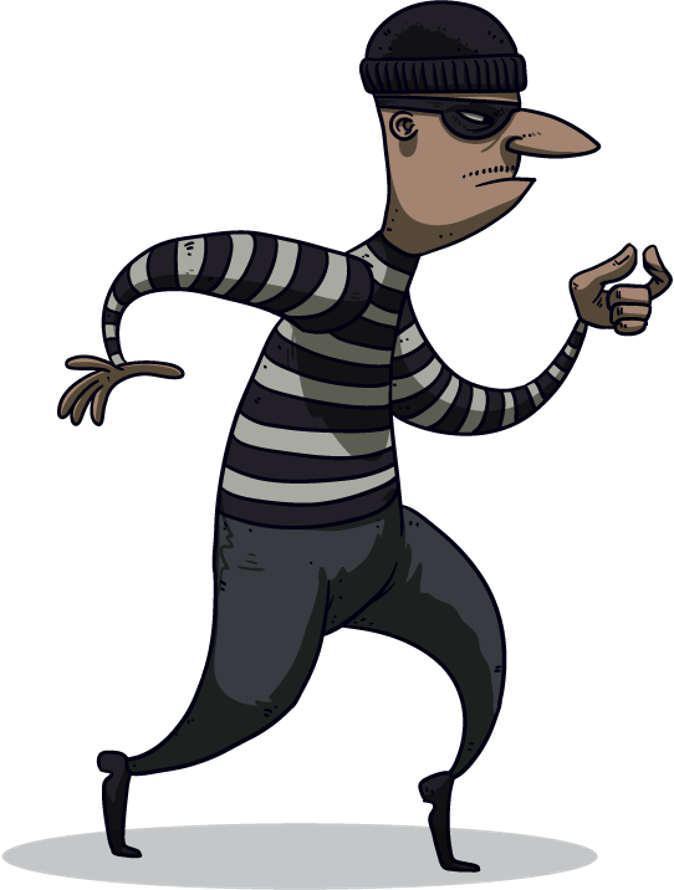 Cartoon Pictures Of Robbers - Burglar Png Clipart - Large Size Png ...