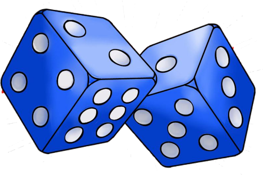 903 X 600 7 - Blue Dice Png Clipart - Large Size Png Image - PikPng