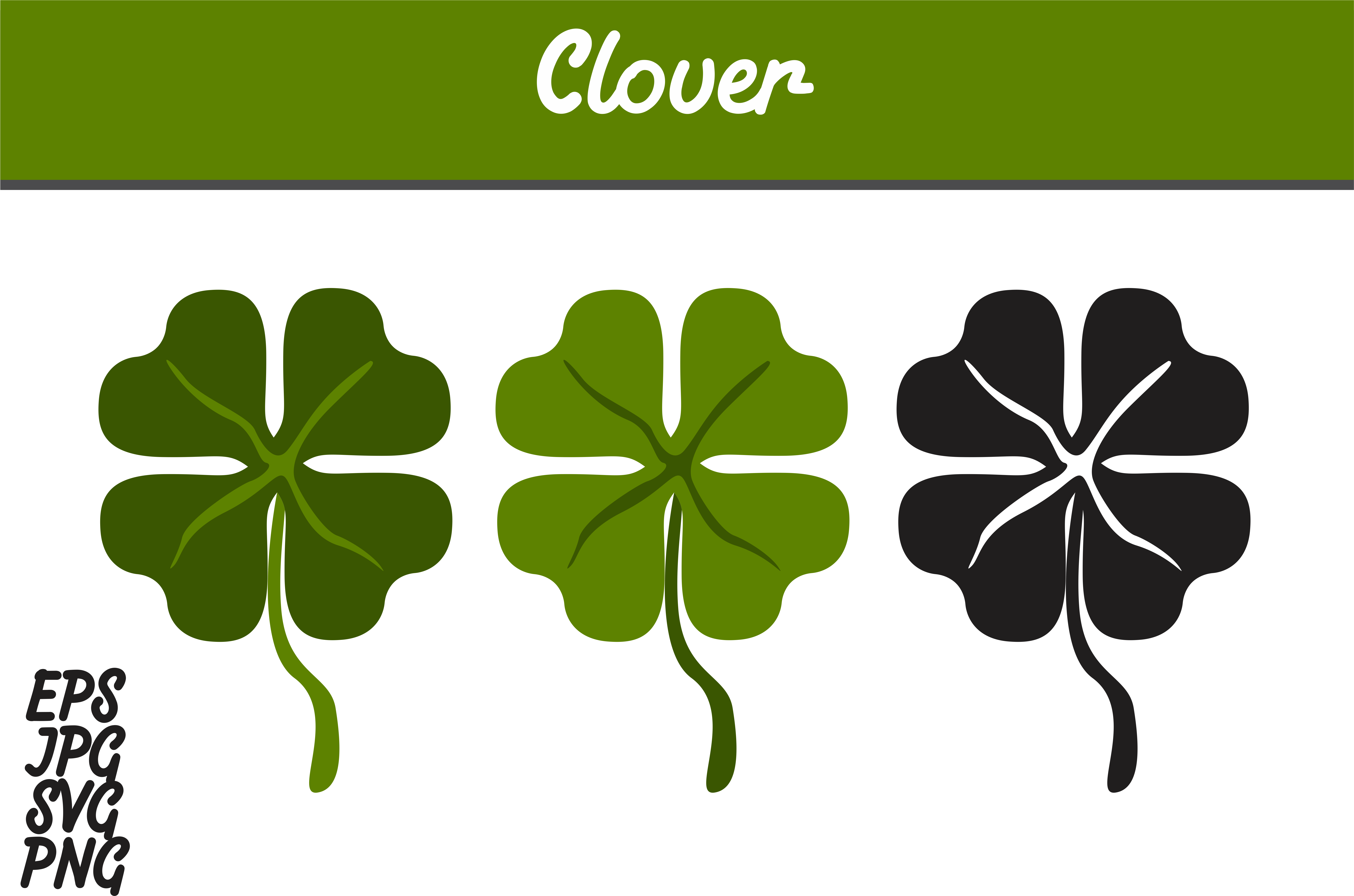 Clover Set Svg Vector Image Bundle Graphic By Arief Vector Graphics Clipart Large Size Png Image Pikpng