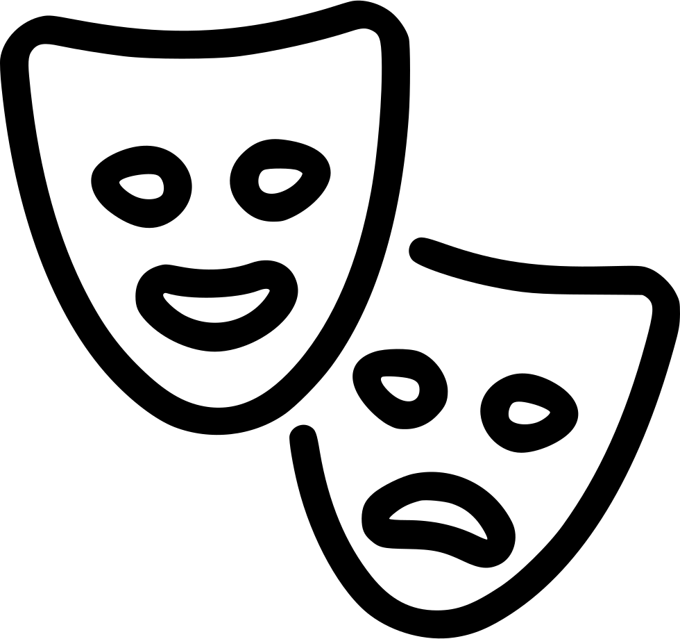 Masks Theater Play - Play Masks Clipart - Large Size Png Image - PikPng