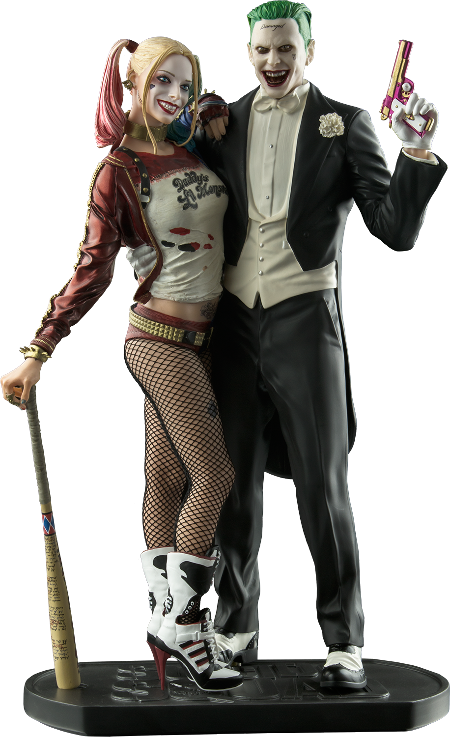 Download Joker And Harley Quinn 12” Statue Harley Quinn Suicidé Squad Doll Clipart Png 