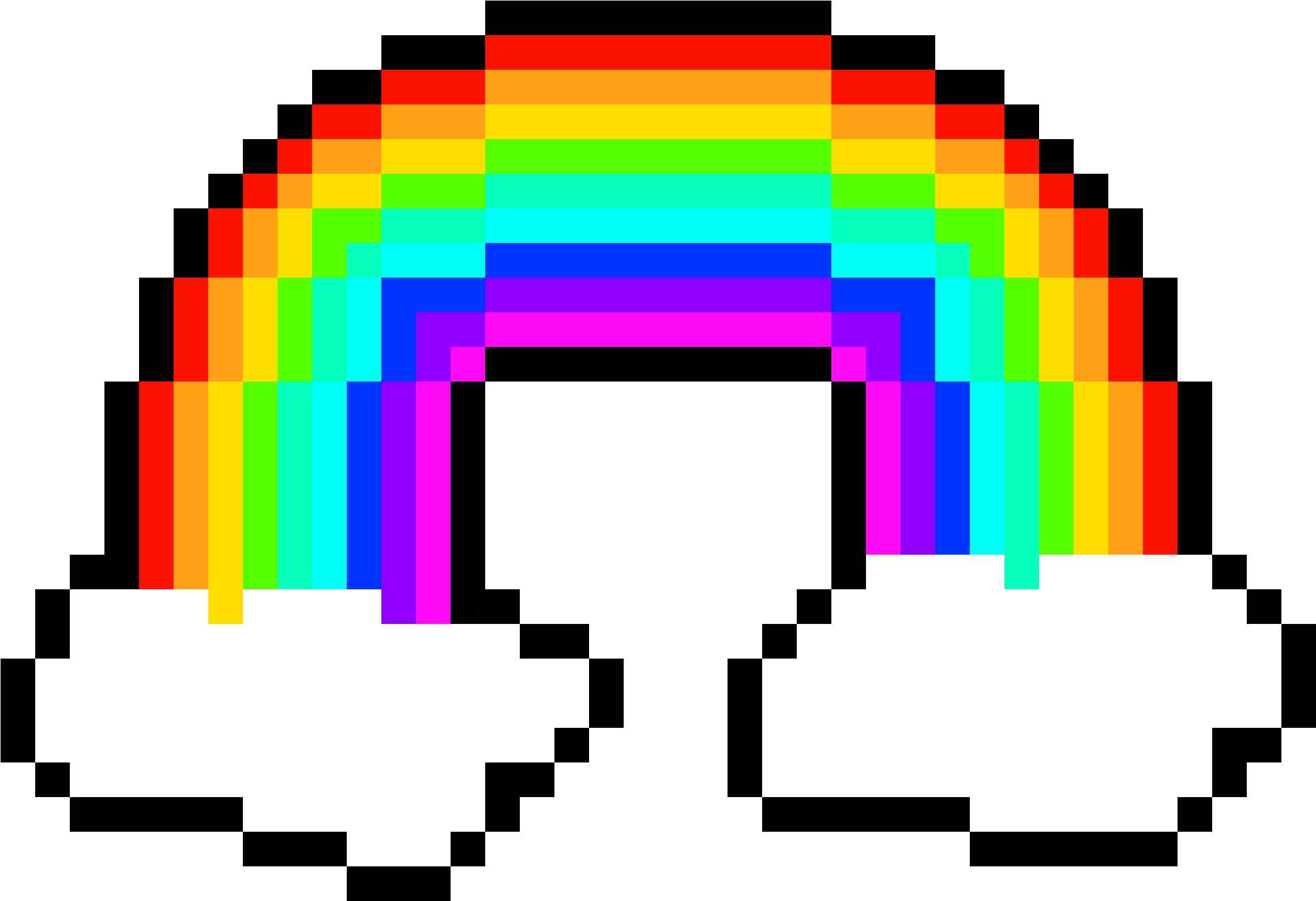 Download Rainbow Meow Meow Meow - Pixel Moon Transparent Gif Clipart ...