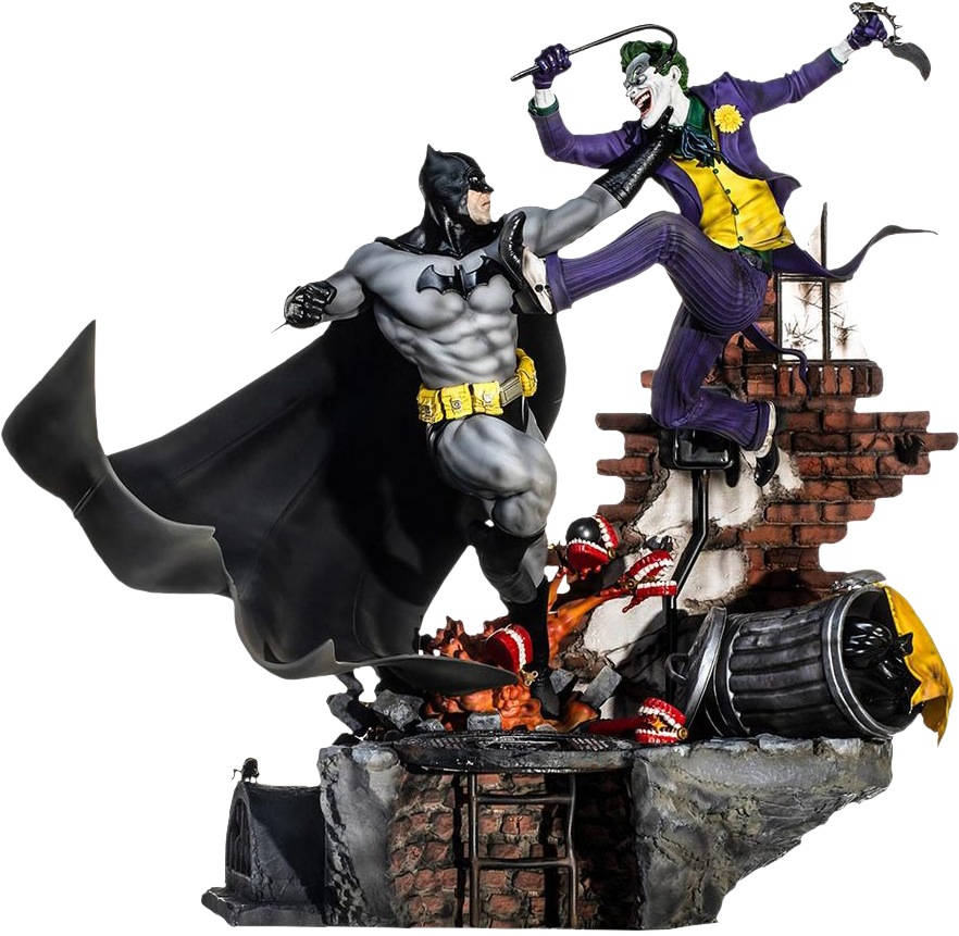 Batman Vs Joker 1/6th Scale Battle Diorama Statue By - Batman Vs Joker ...