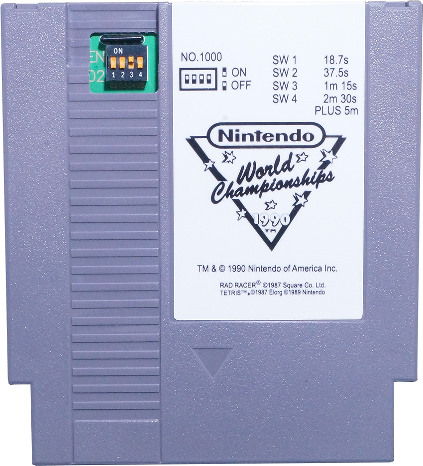 1990 Gray Nintendo World Championships Cart - Nintendo Clipart - Large ...