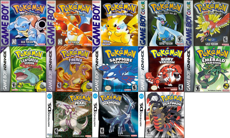 Download All Pokemon Game Covers Clipart Png Download - PikPng