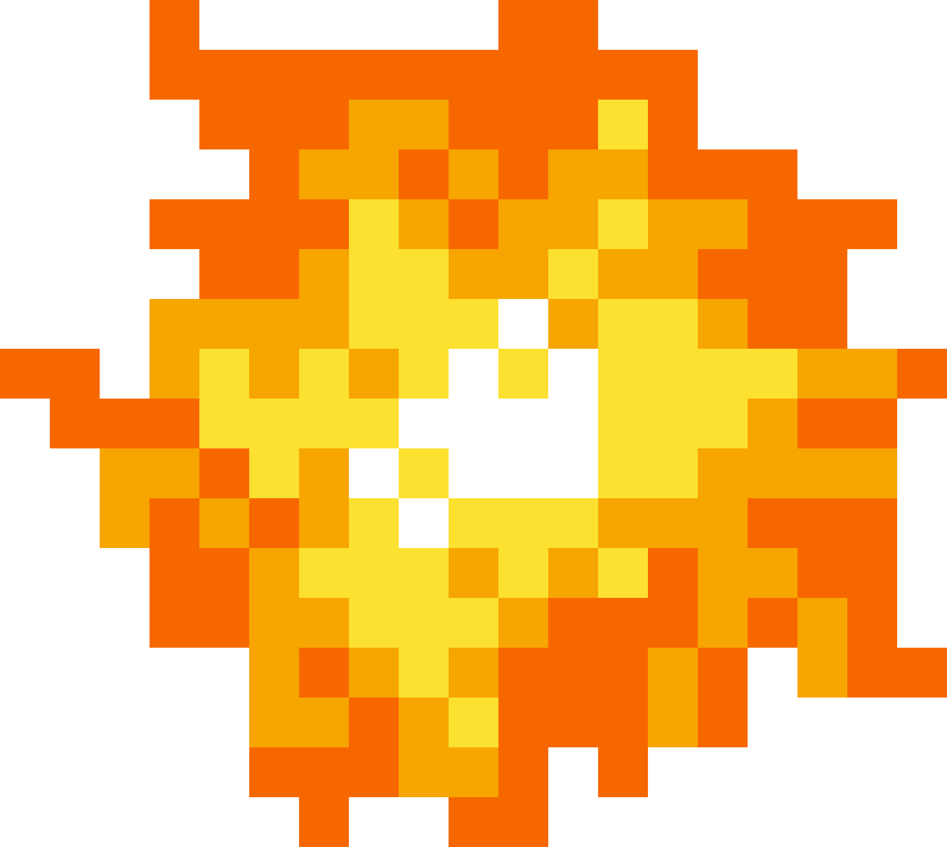 Spark - Pixel Art Spark Clipart - Large Size Png Image - PikPng