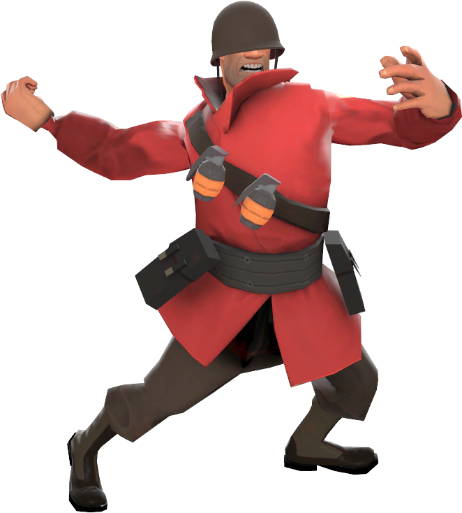 Tf2 Soldier Png - Tf2 Soldier No Background Clipart - Large Size Png ...