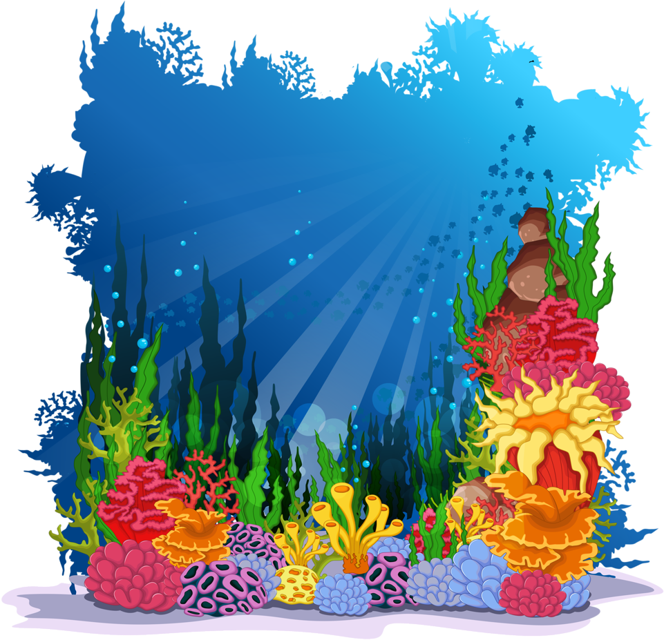 Svg Freeuse Library Png Cartoon World Beautiful - Cartoon Underwater ...