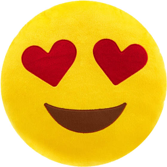 Love Heart Emoji Pillow Clipart - Large Size Png Image - PikPng