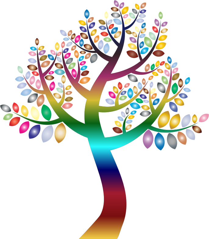 Bienvenido A La Biblioteca Welcome To The Library Transparent Colorful Tree Clipart Png Large Size Png Image Pikpng